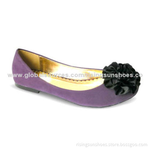 Women's Fashionable Flat Casual Shoes with Suede Upper, Customized Designs and Orders are WelcomeNew